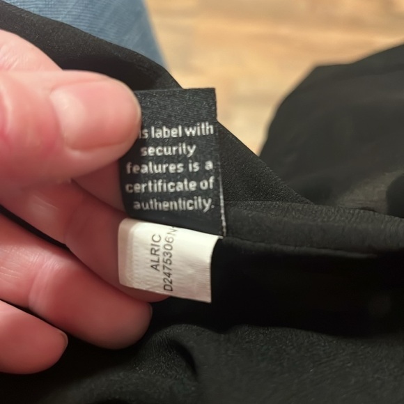 Diane Von Furstenberg Alric silk cream/black floral shift dress with pockets - Picture 13 of 13